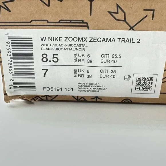 Women's Nike ZoomX Zegama Trail 2 Hiking Outdoor Shoes FD5191-101